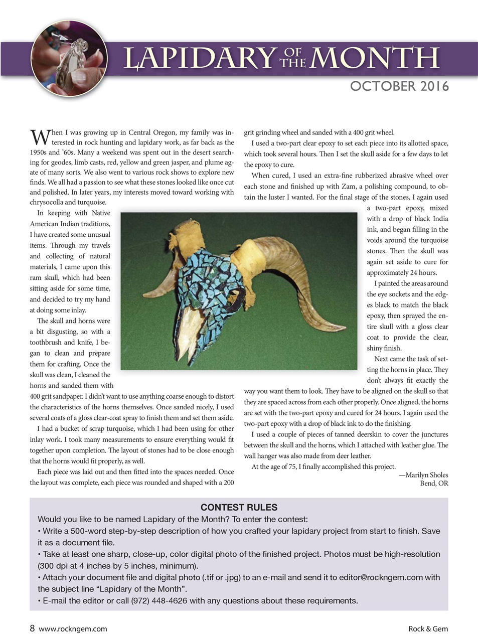 Rock&Gem Magazine Preview Pages