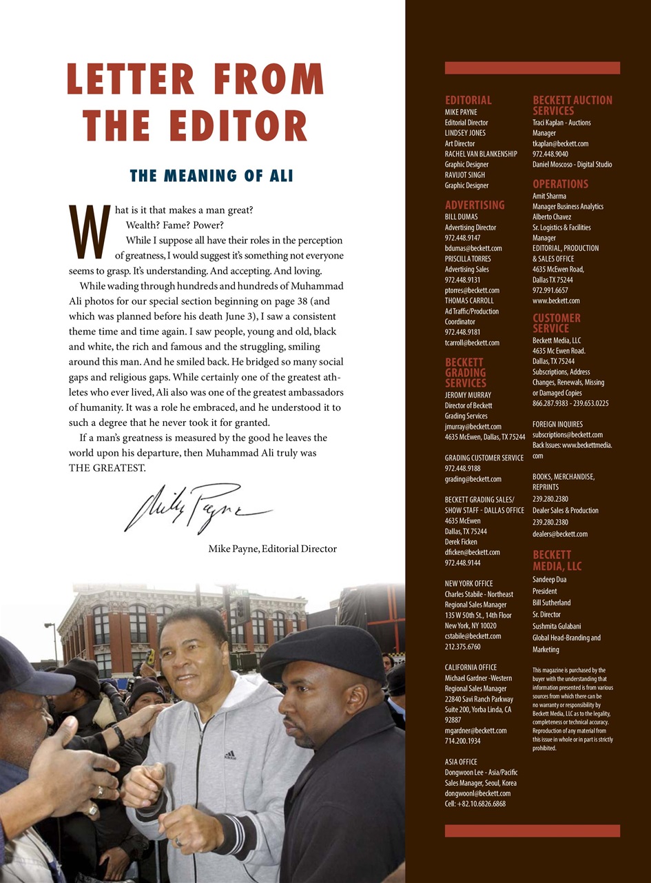 Beckett Vintage Collector Magazine Preview Pages