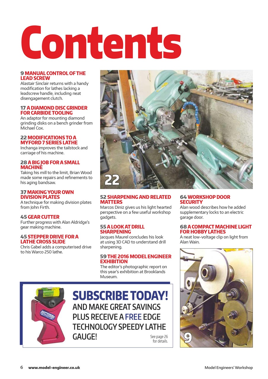 Model Engineer & Workshop Magazine Preview Pages