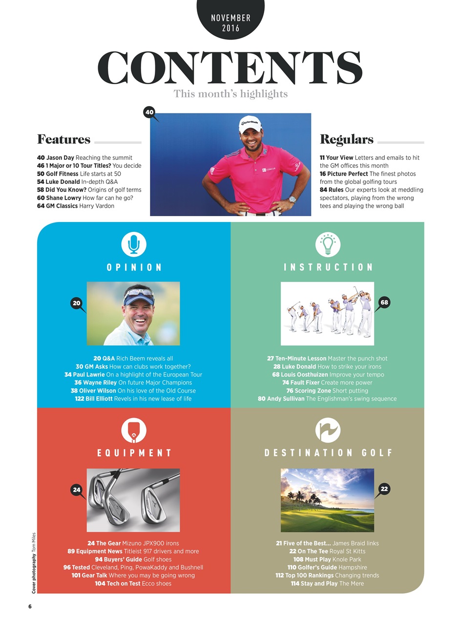 Golf Monthly Preview Pages