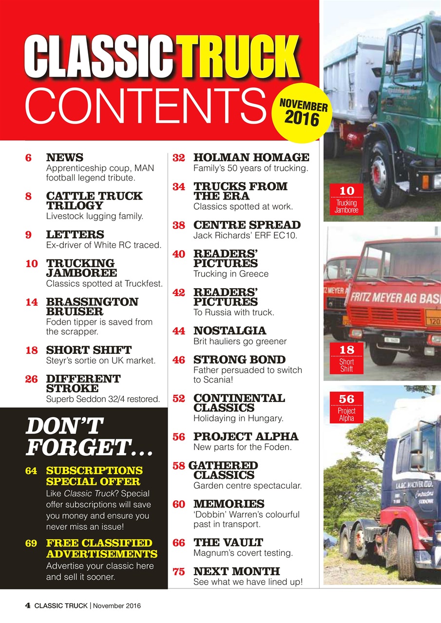 Classic Truck (OLD) Preview Pages