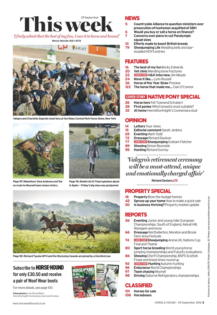 Horse & Hound Preview Pages