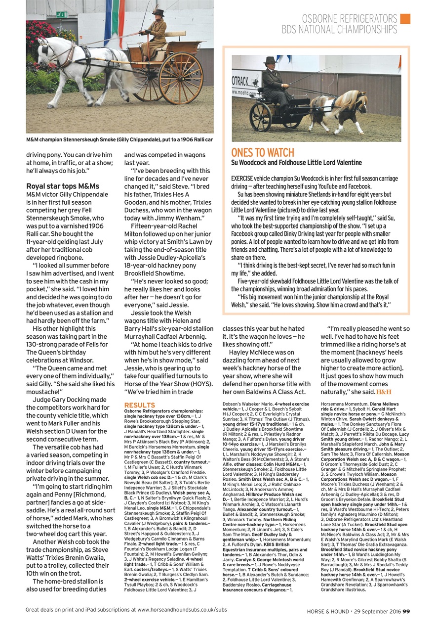 Horse & Hound Preview Pages