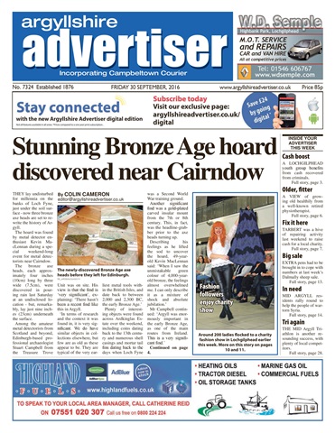 Argyllshire Advertiser issue 30th September 2016