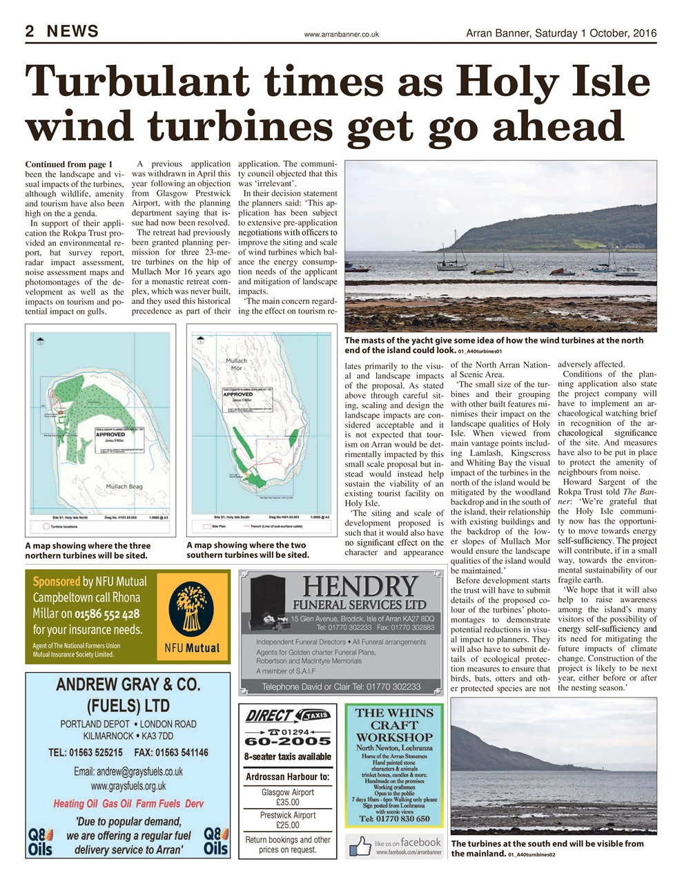 Arran Banner Preview Pages