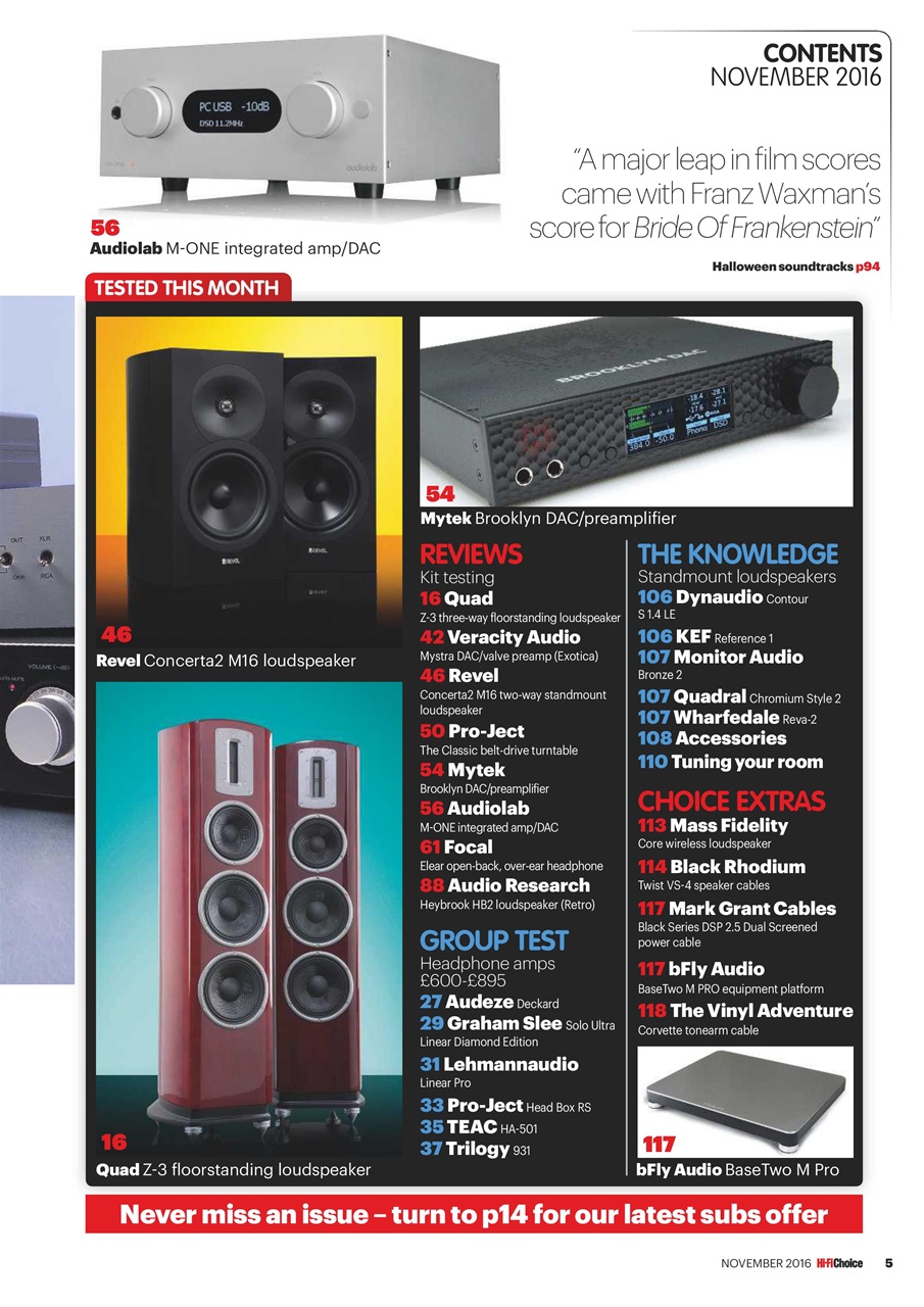 Hi-Fi Choice Preview Pages