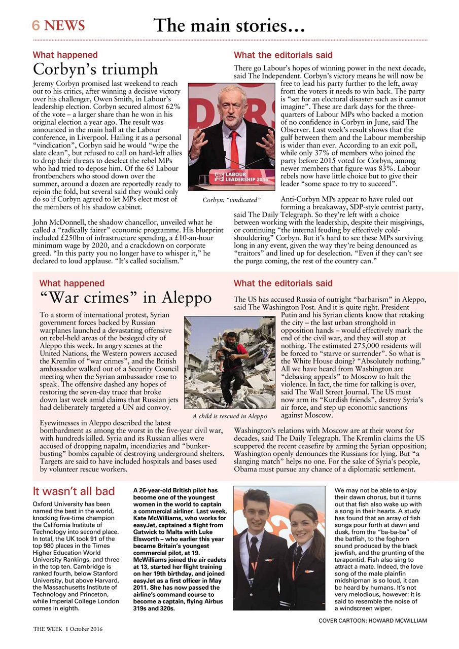 The Week Preview Pages