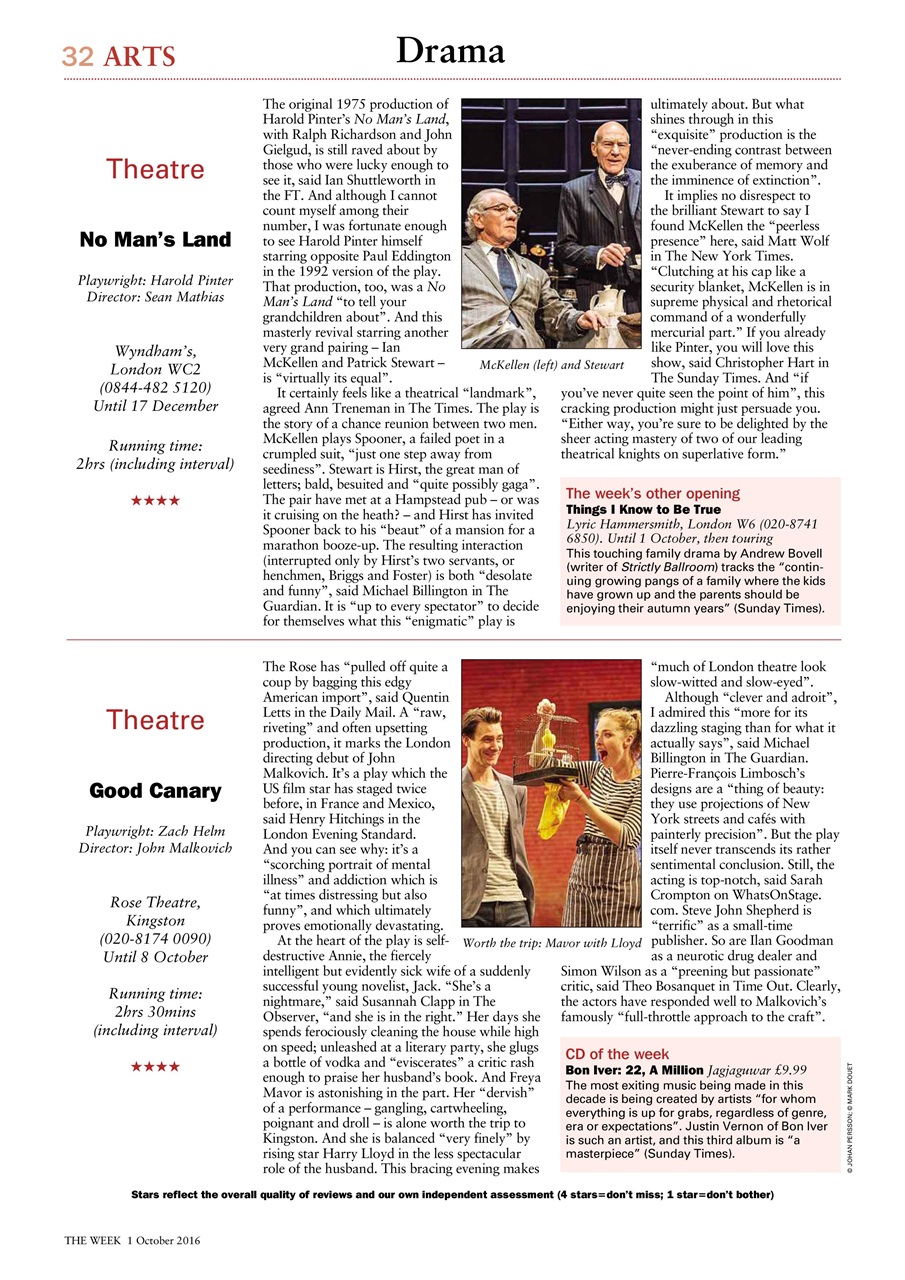 The Week Preview Pages