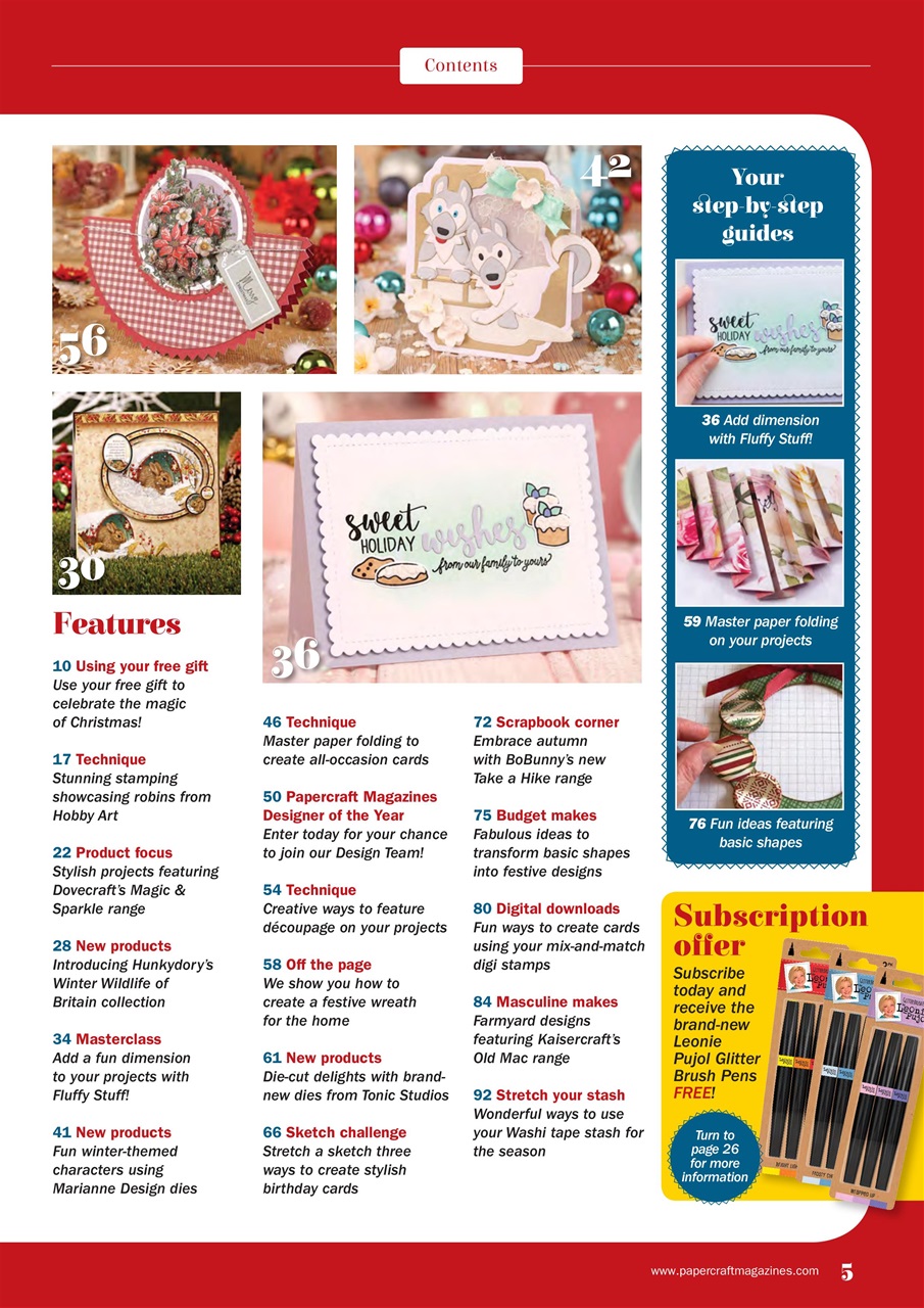 Simply Cards & Papercraft Preview Pages