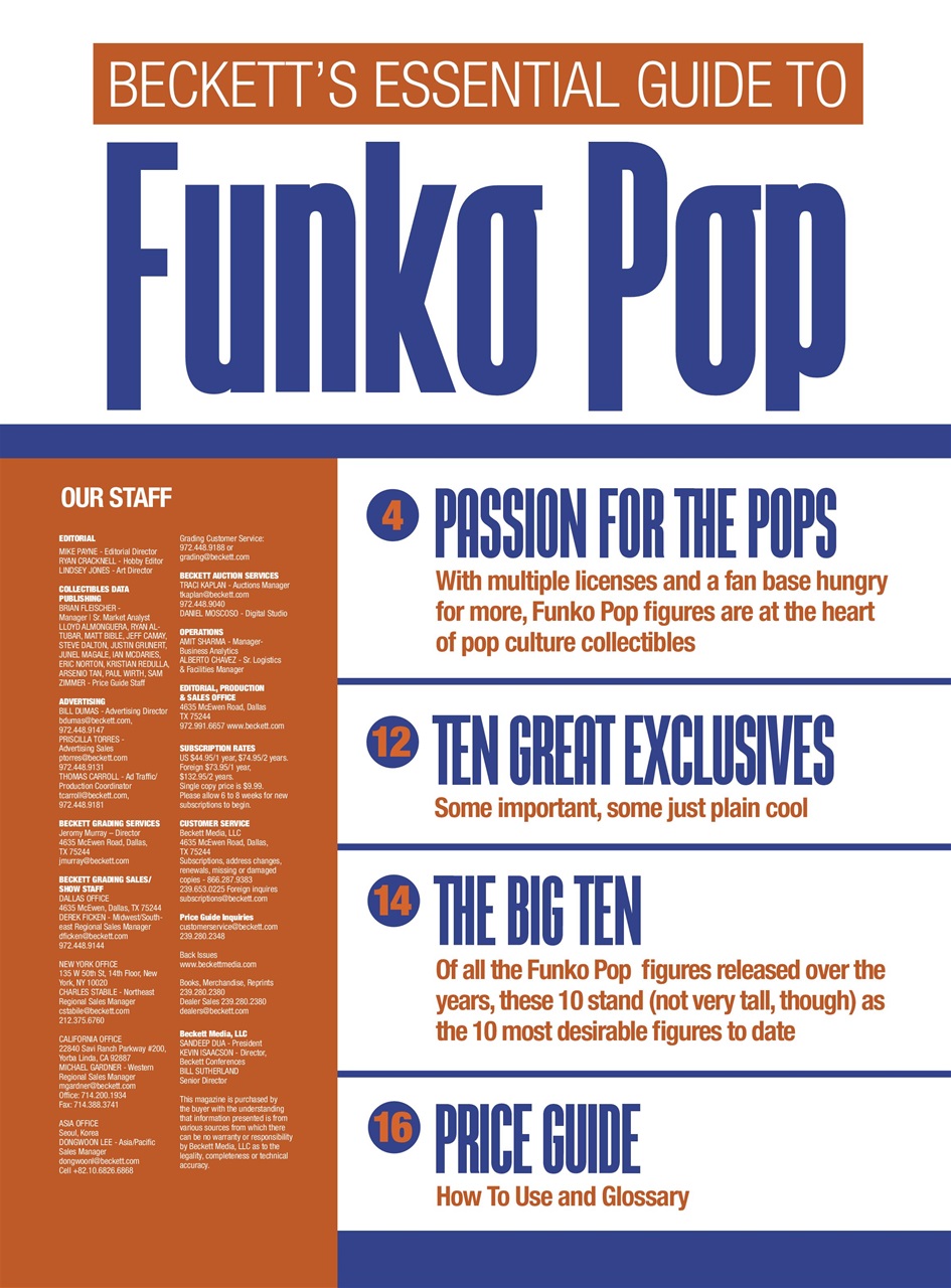 Funko Pop! Preview Pages