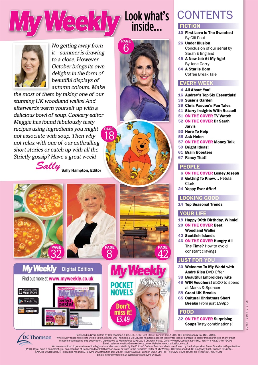 My Weekly Preview Pages