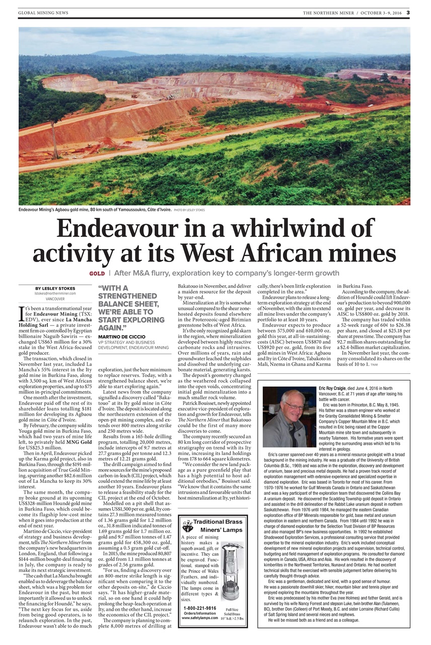 The Northern Miner Preview Pages