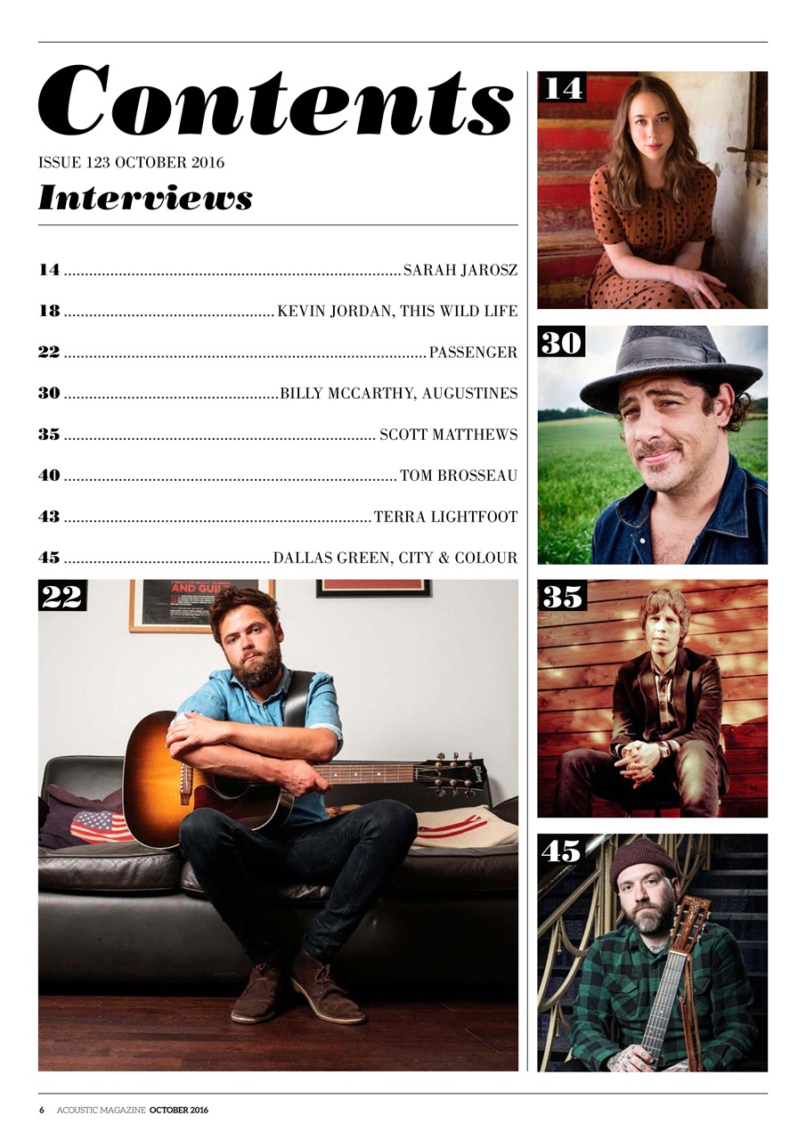 Acoustic Preview Pages