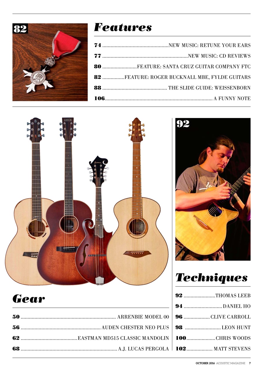 Acoustic Preview Pages