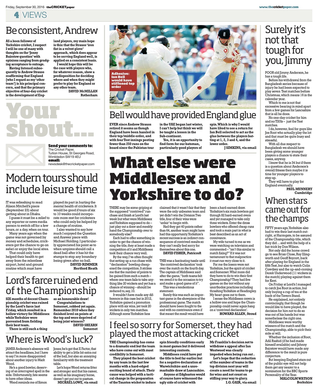 The Cricket Paper Preview Pages