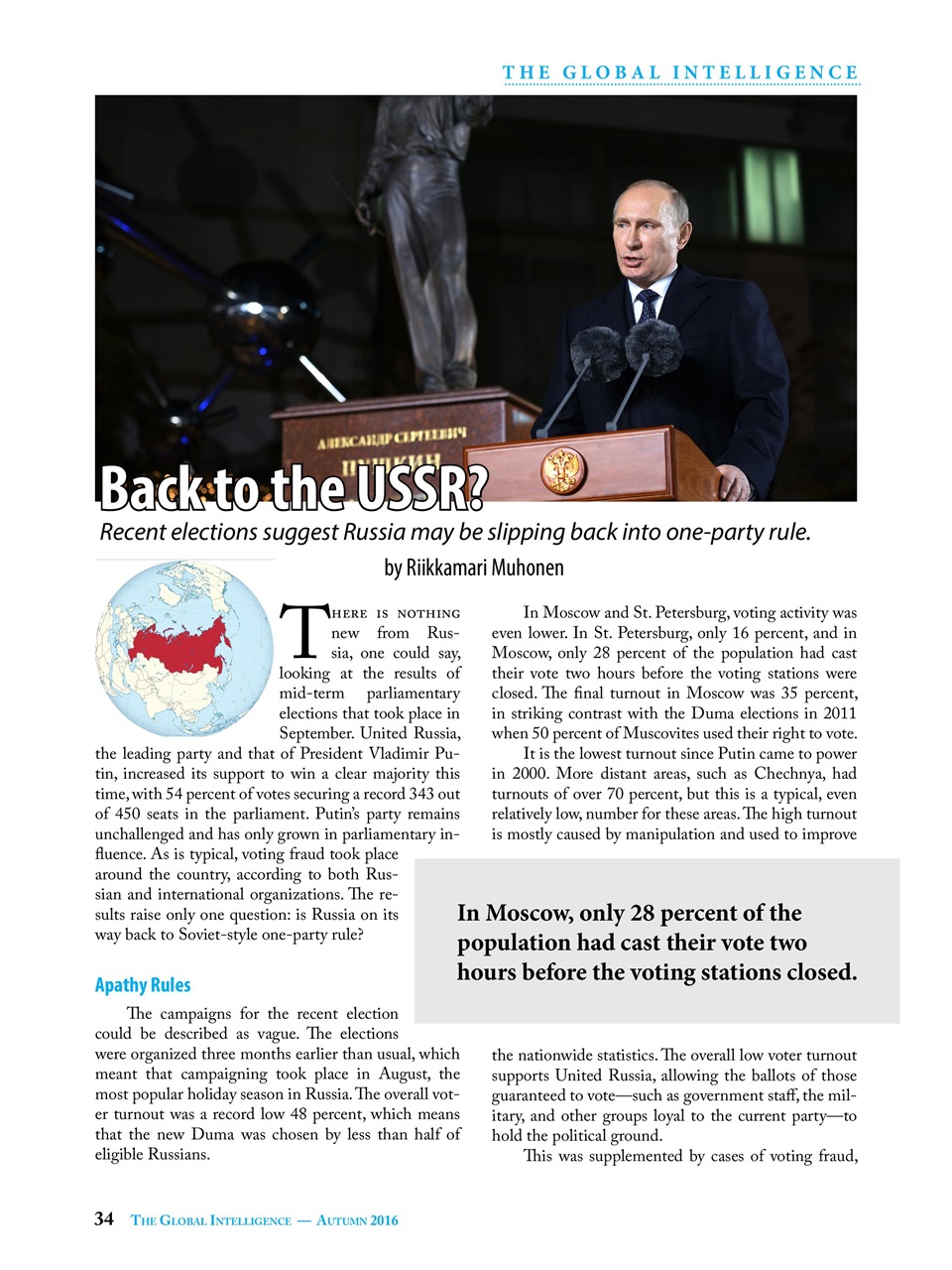 The Global Intelligence Preview Pages