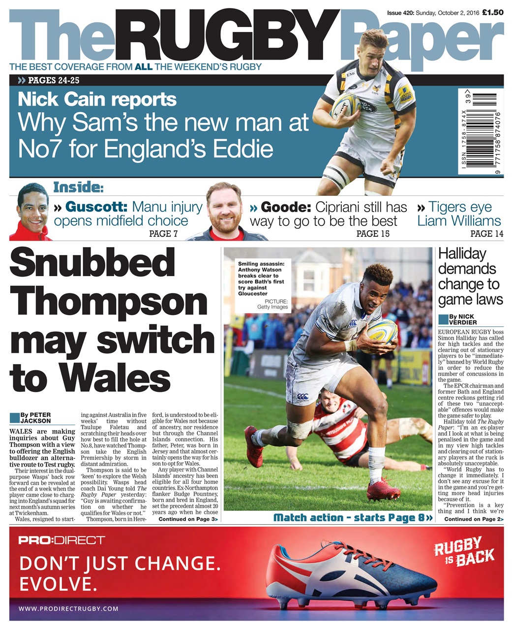 The Rugby Paper Preview Pages