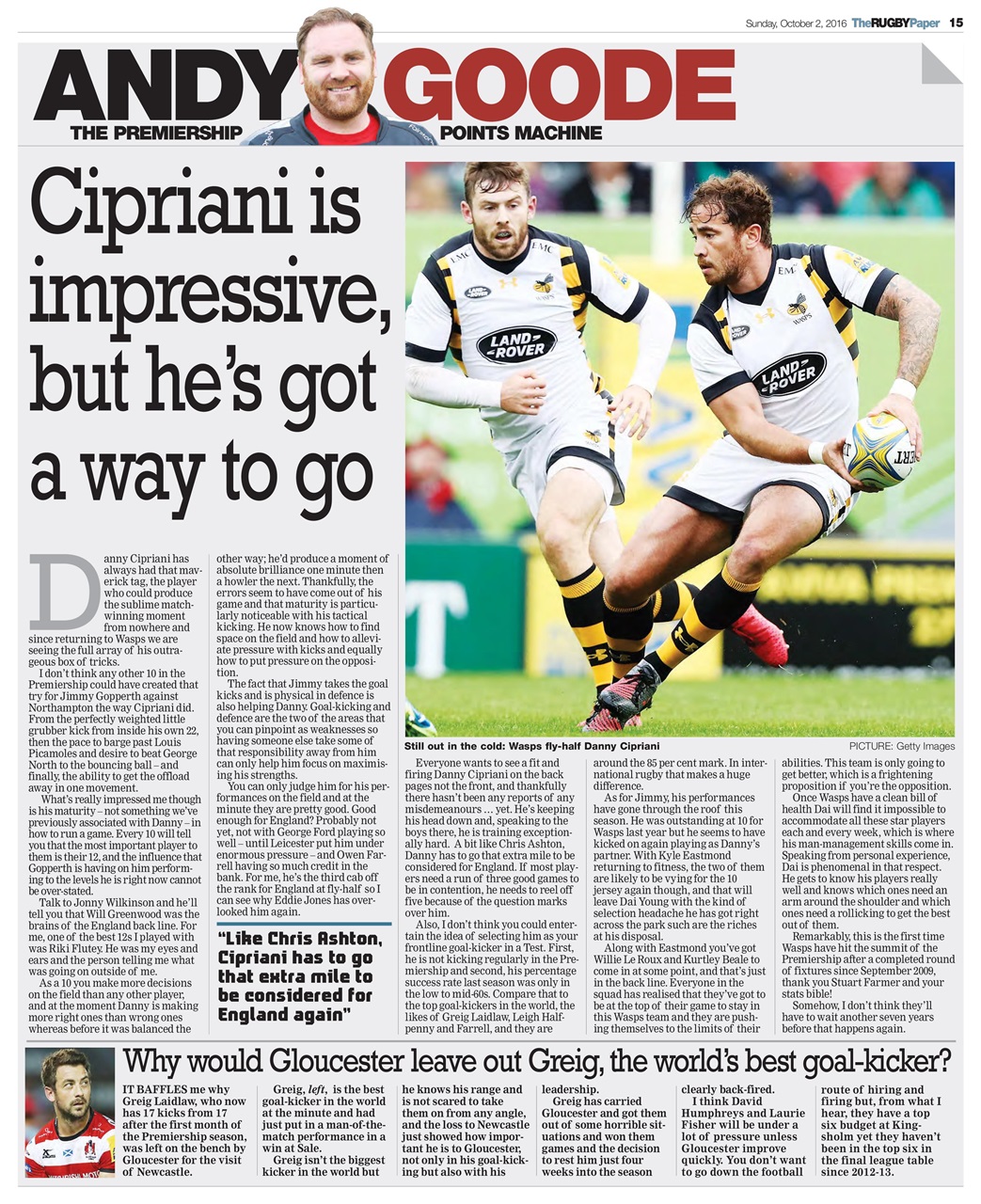The Rugby Paper Preview Pages