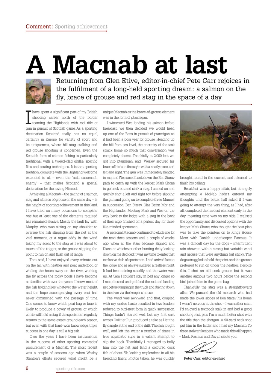 Sporting Rifle Preview Pages