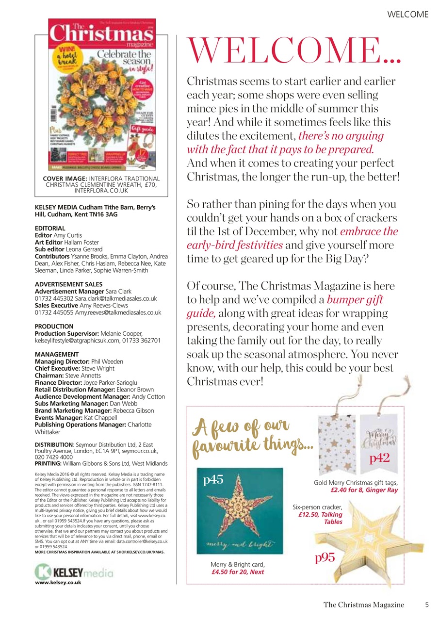 The Christmas Magazine Preview Pages