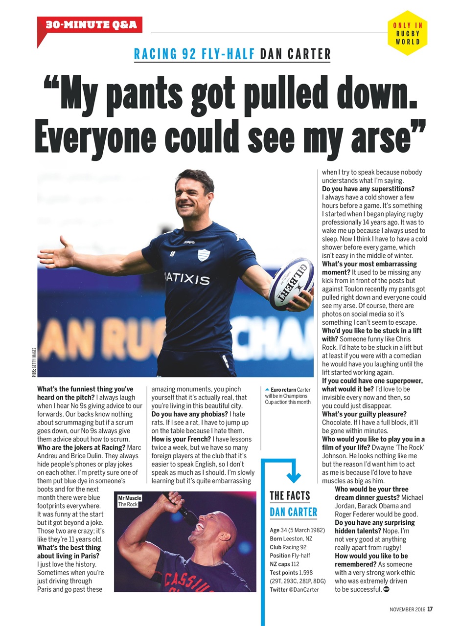 Rugby World Preview Pages