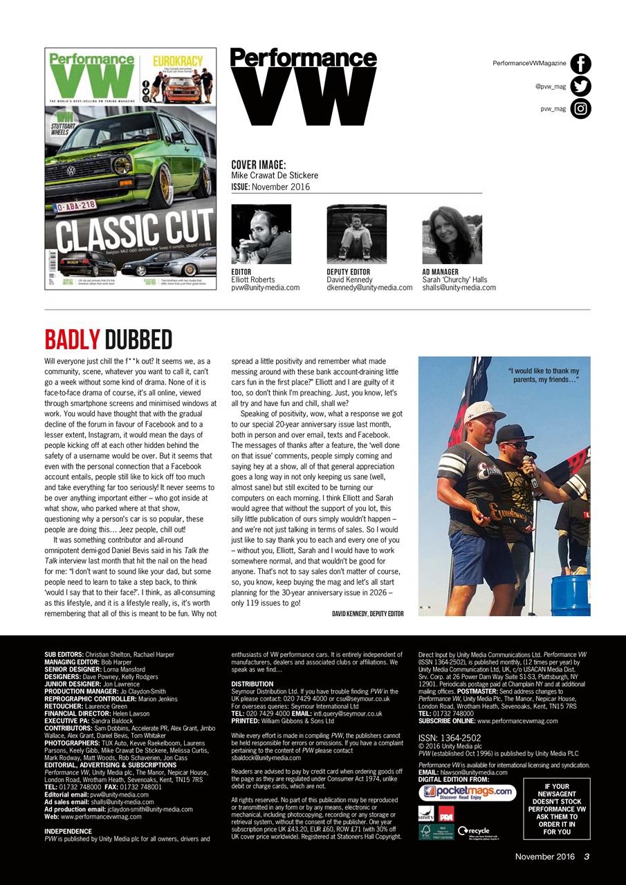 Performance VW Preview Pages