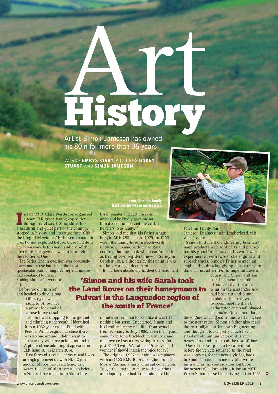 Classic Land Rover Magazine Preview Pages