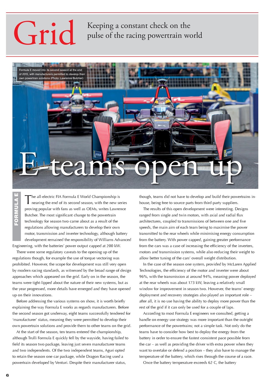 Race Engine Technology Preview Pages