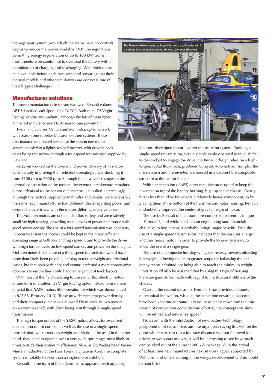 Race Engine Technology Preview Pages