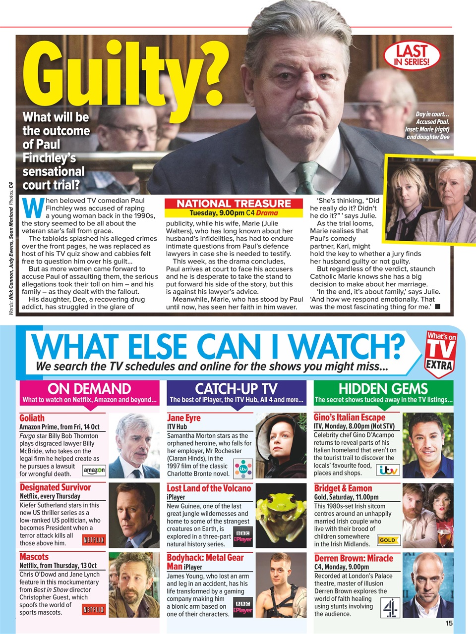 What's on TV Preview Pages