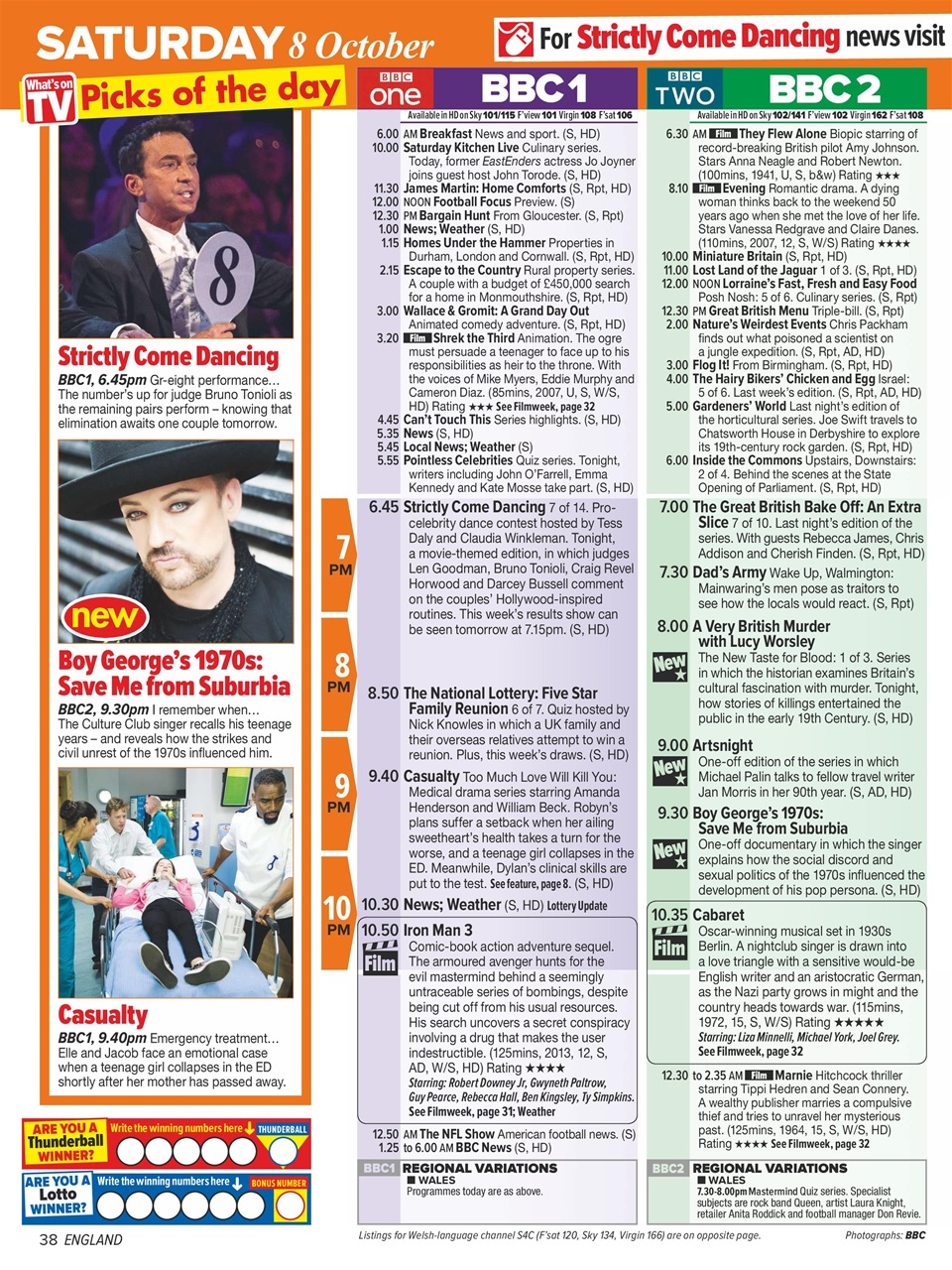 What's on TV Preview Pages