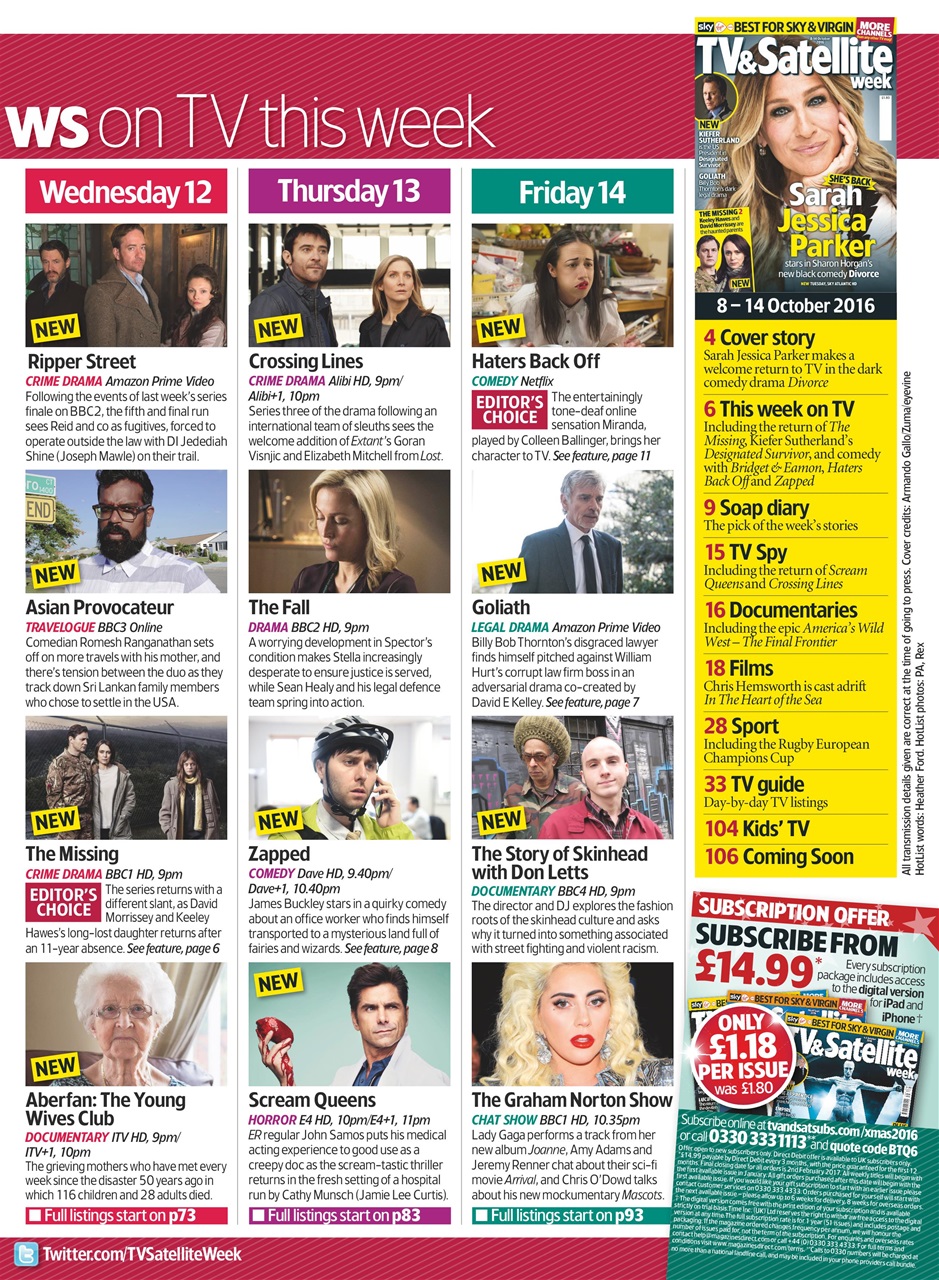 TV & Satellite Week Preview Pages