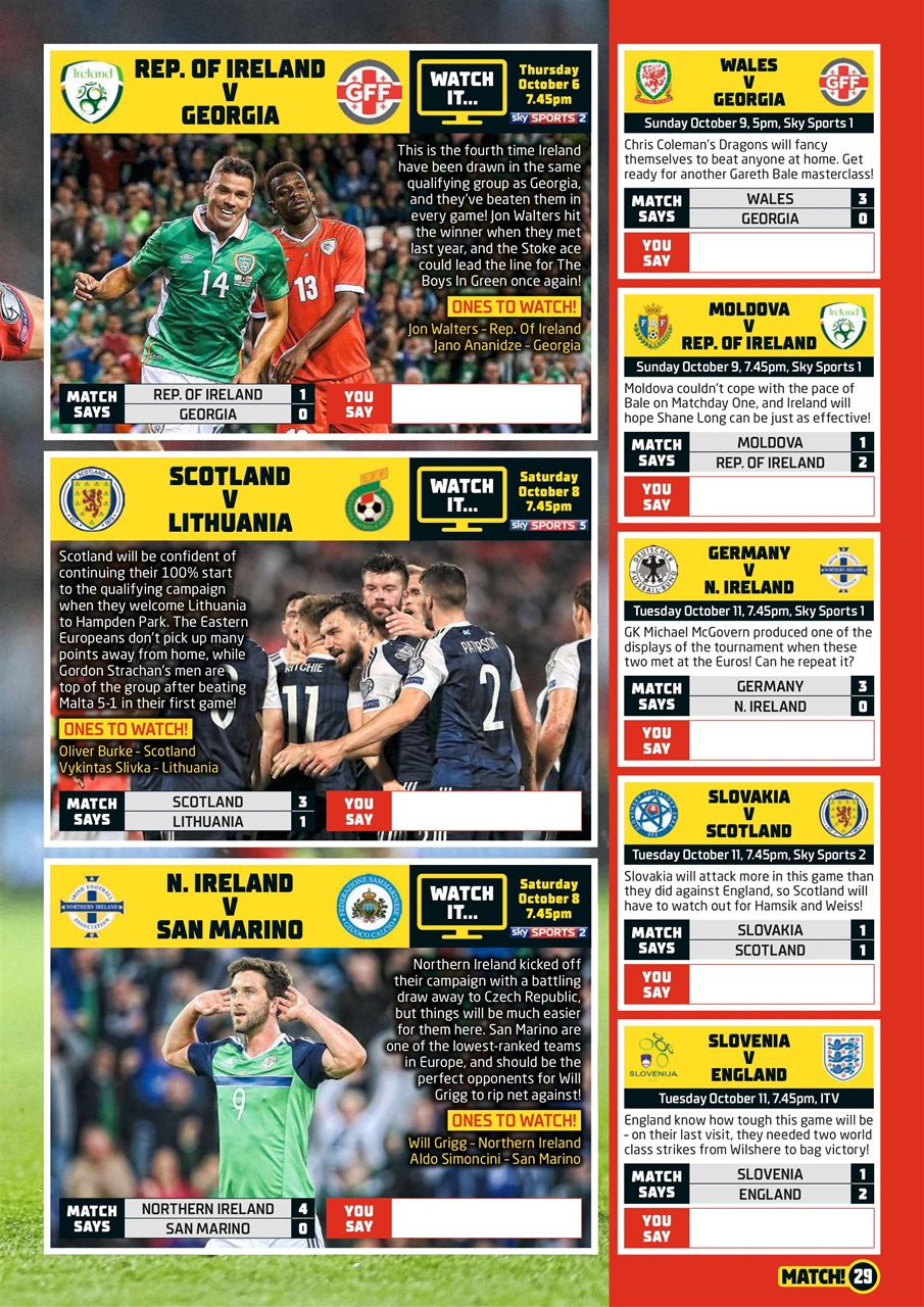 Match Preview Pages