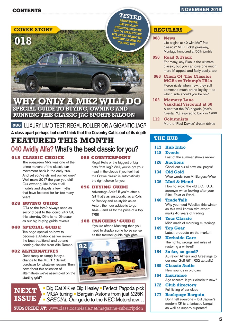 Classic Motoring Preview Pages