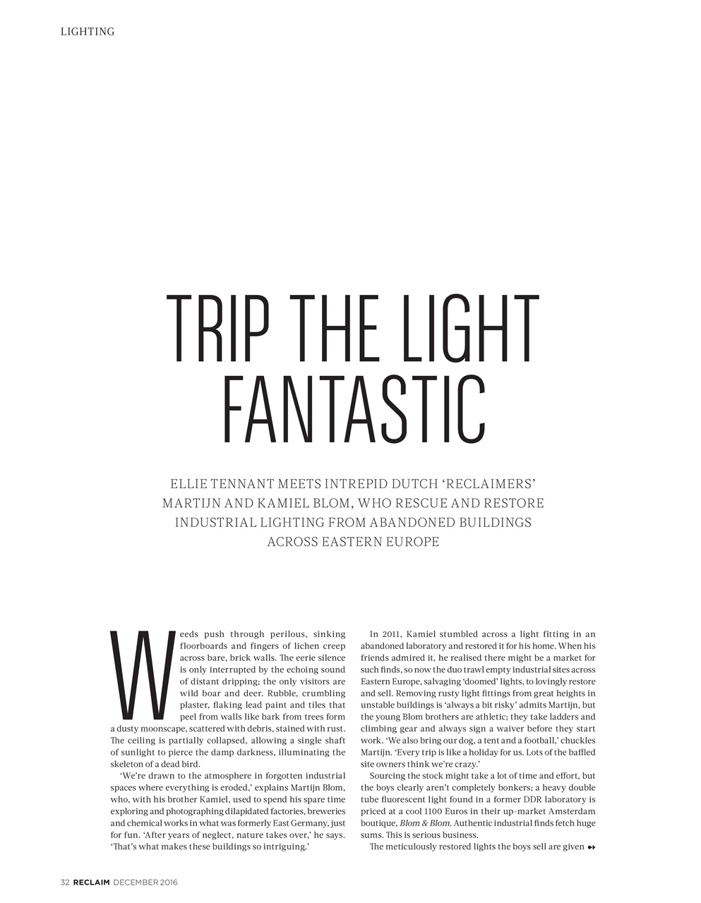 Reclaim Preview Pages