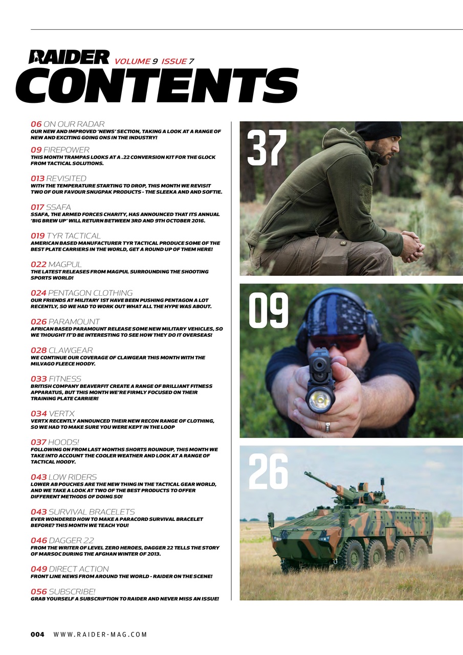 Raider Preview Pages