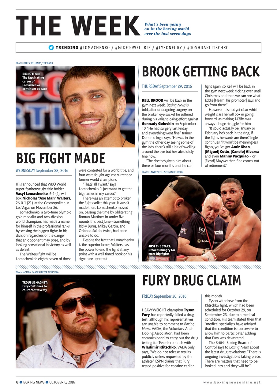 Boxing News Preview Pages