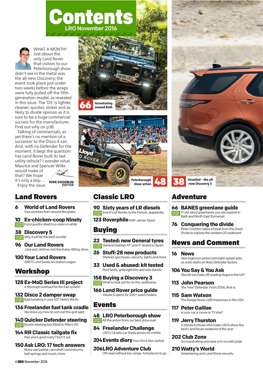 Land Rover Owner Preview Pages
