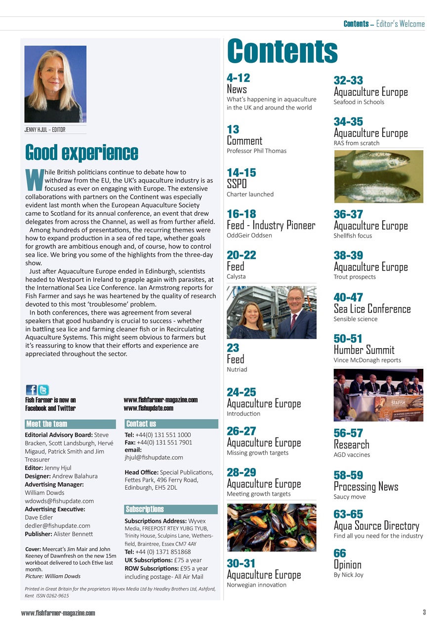 Fish Farmer Magazine Preview Pages