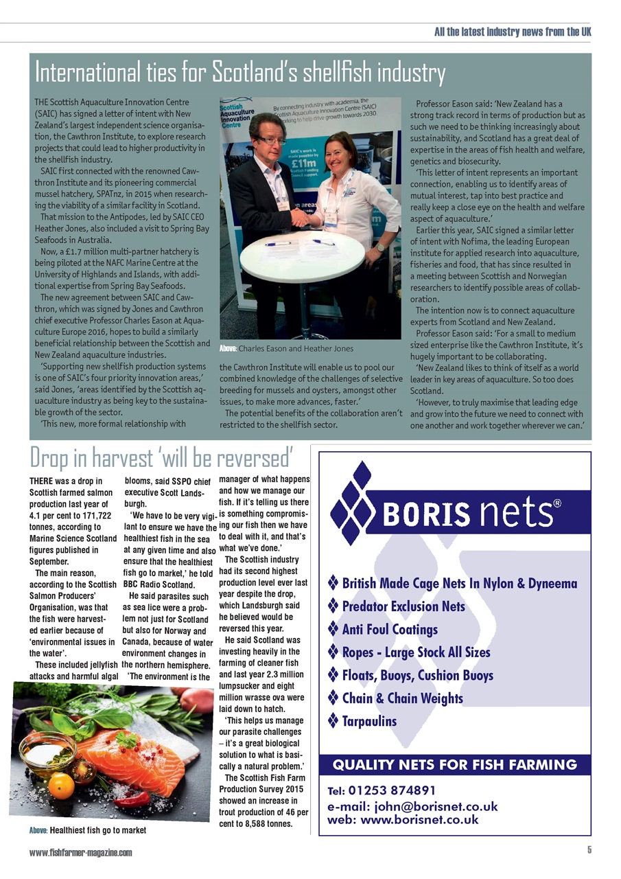 Fish Farmer Magazine Preview Pages