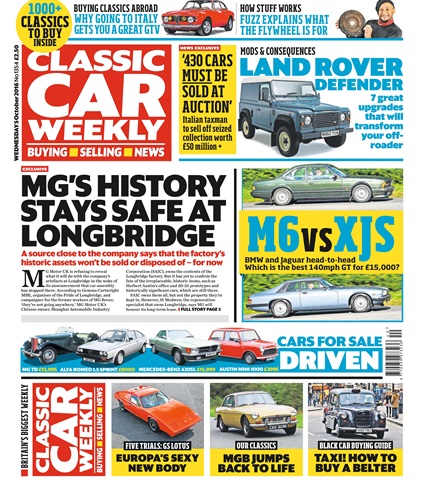 Classic Car Weekly issue 5th October 2016