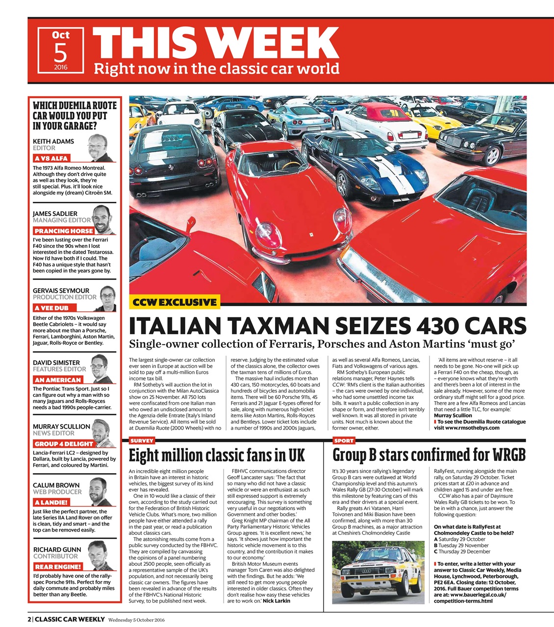 Classic Car Weekly Preview Pages