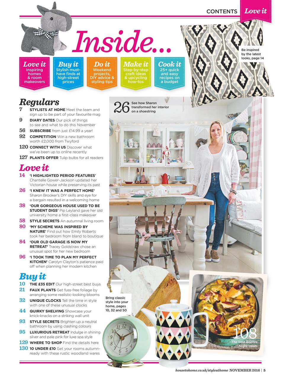 Style at Home Preview Pages