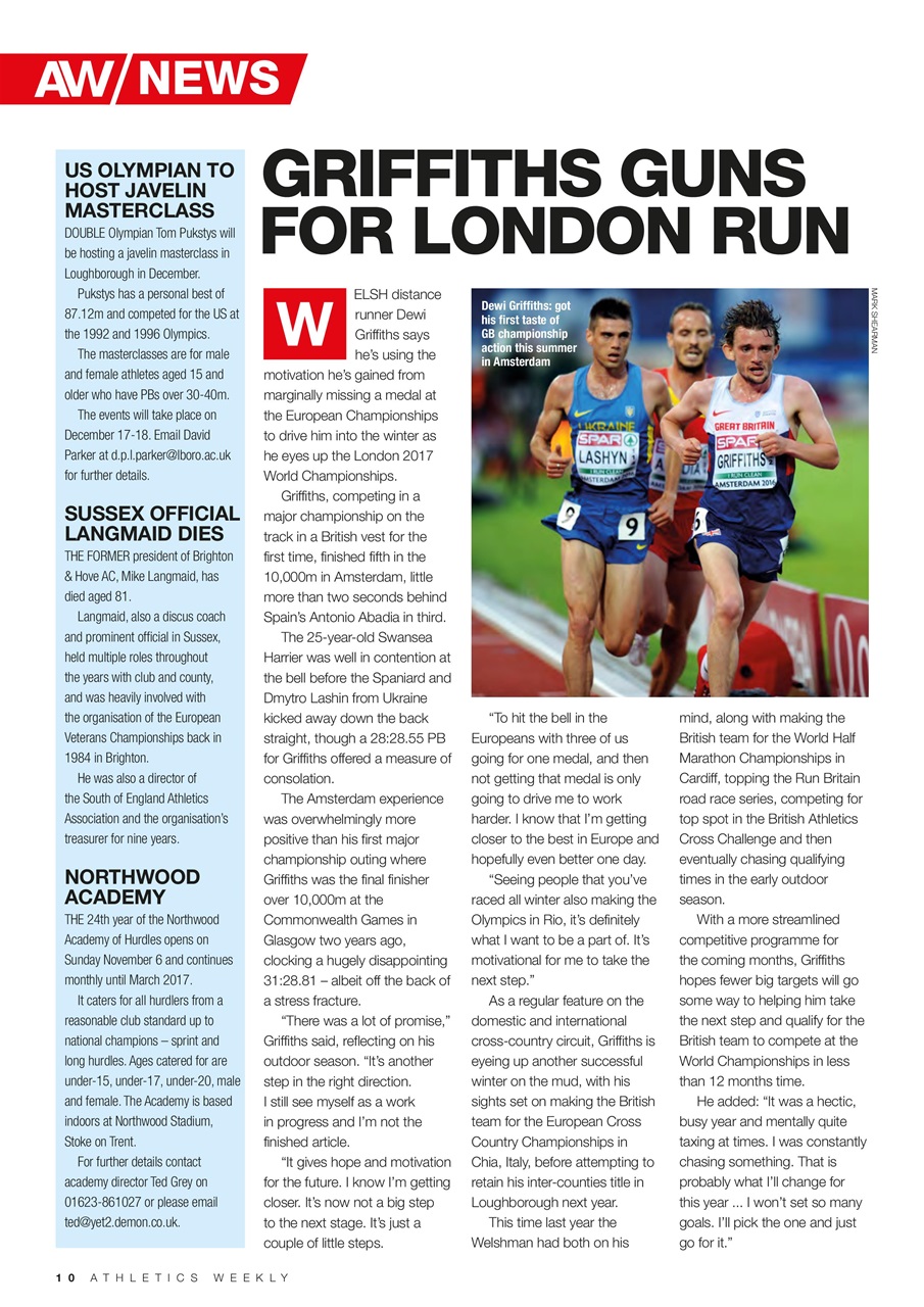 AW – Athletics Weekly Magazine Preview Pages