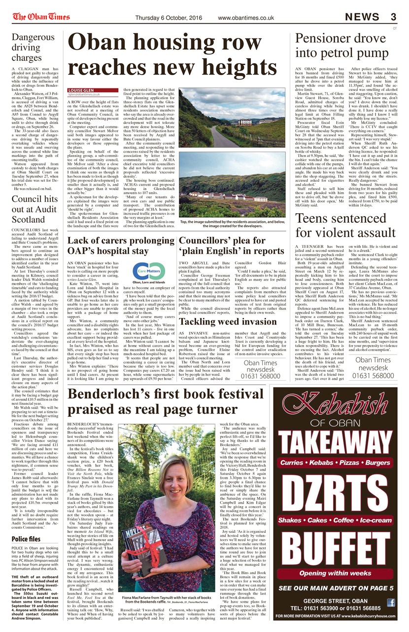 The Oban Times & Lochaber Times Preview Pages