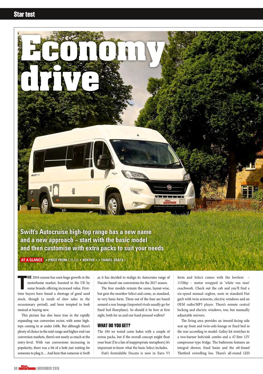 What Motorhome magazine Preview Pages