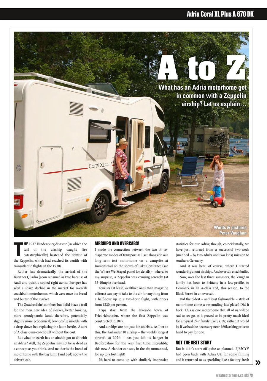 What Motorhome magazine Preview Pages