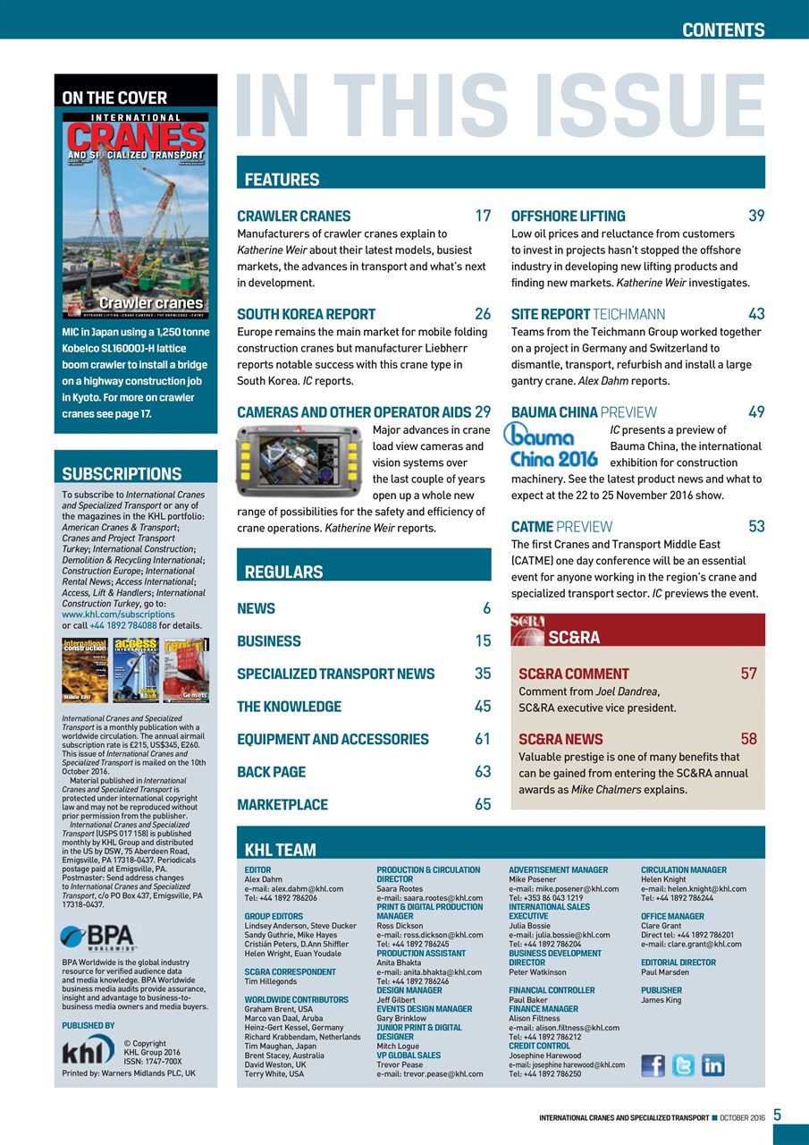 Int. Cranes and Specialized Transp Preview Pages