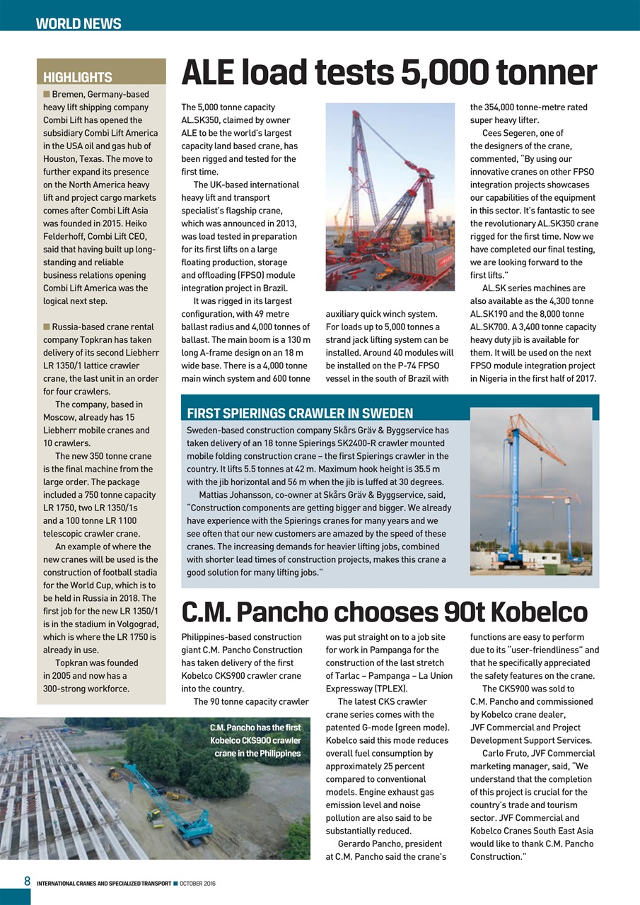 Int. Cranes and Specialized Transp Preview Pages