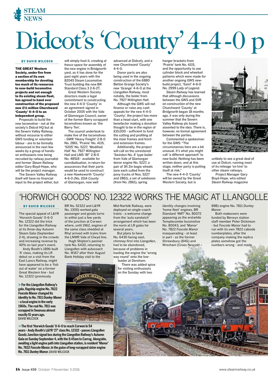 Steam Railway Preview Pages